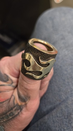 Brass pushrod collars - brass, harley