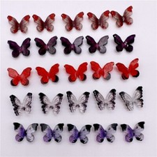 UK STOCK 50pcs 3D Resin Butterfly for Nail Art Jewelry Nail Art Decor Accessory