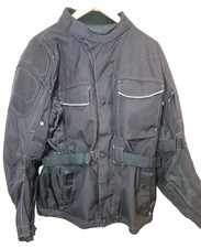Mens Motorcycle Jacket Waterproof  Fleece Liner Elbow Pads Size L 42/44 Crivit 