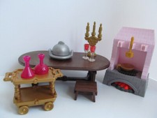 Playmobil Victorian Dollshouse/Palace furniture: Table, trolley & stove NEW
