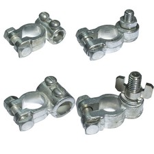 Battery terminals. Positive