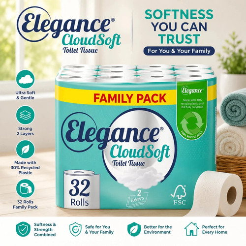 Elegance cloudsoft toilet - elegance,