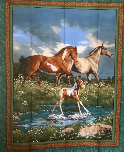Horse pattern large fabric - pattern,