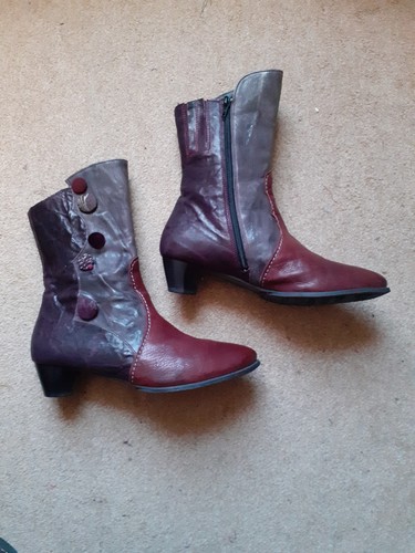 Think boots burgundy - boots,