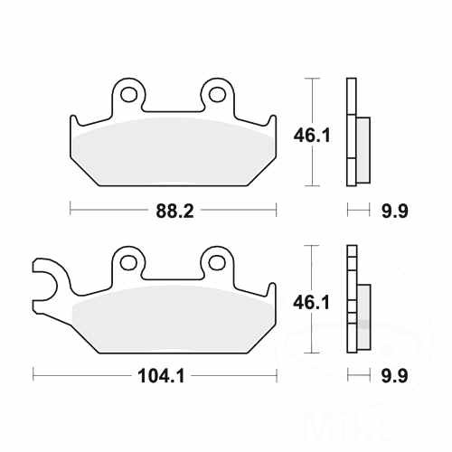 Trw brake pads - brake,