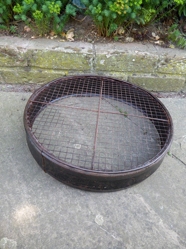 Vintage garden sieve - , metal