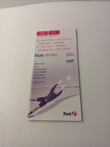 First bus timetable booklet - bus,