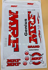 MRF GENIUS 3D Cricket Bat Stickers – Embossed Pro Quality Decals, Waterproof