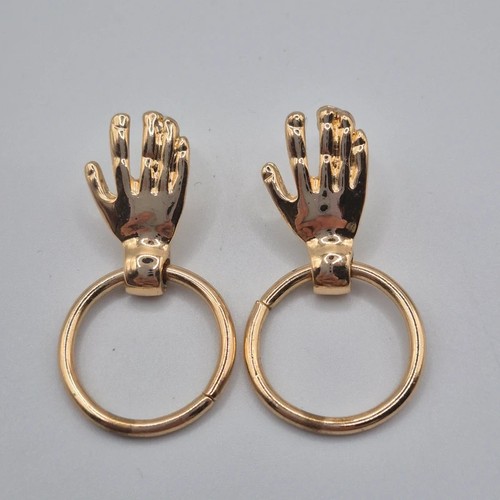 Hand door knocker - door, earrings