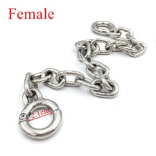 Restraint Toe Cuffs Stainless Steel Thumb Cuffs Bondage Chain Shackles Fetish SM