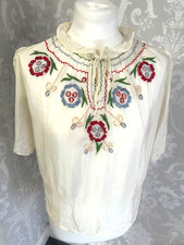Original 1940s Hungarian Peasant Blouse