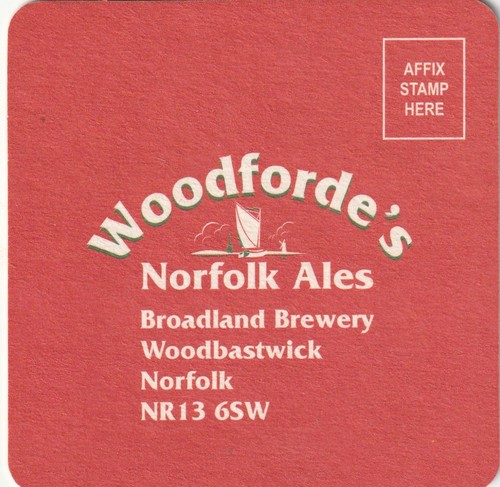 Beer mat woodforde s - mat,