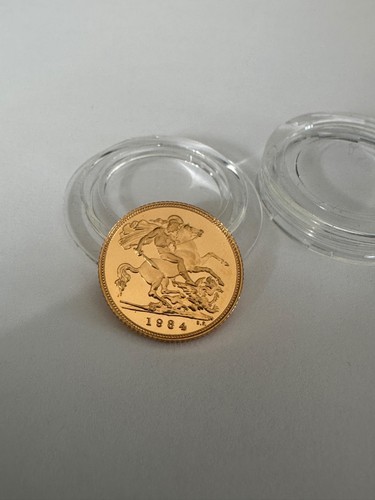 1984 gold half sovereign royal - 1984,