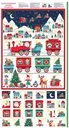 Makower santa express fabric - makower,