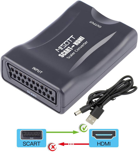 Scart hdmi converter for - to,