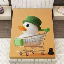 23.Cartoon Rubber Duck Fitted