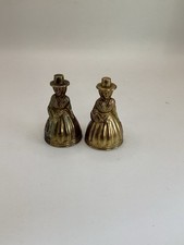 Pair Of Vintage Brass Bells In
