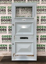 Retro wooden front door - retro,