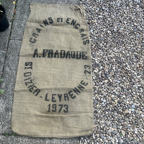 Vintage french hessian grain - vintage,