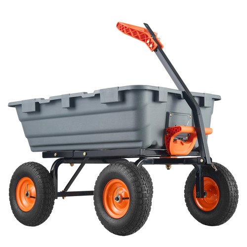 Poly garden dump cart - poly,