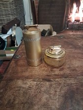 Pair Of Colibri Vintage Table Lighter Monogas 