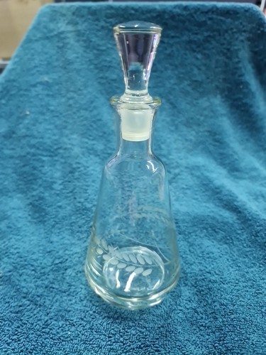 Vintage glass vinegar or - ,