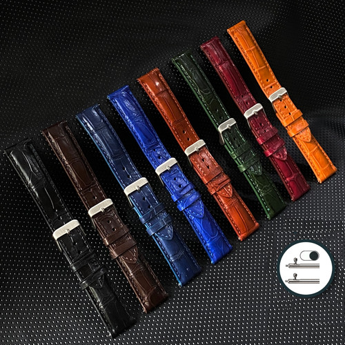 Crocodile leather watch strap - watch,
