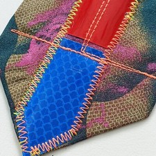 ARMANI ITALIAN SILK Tie CUSTOMISED by PAUL McNEIL - Hand Painted TOTALLY UNIQUE