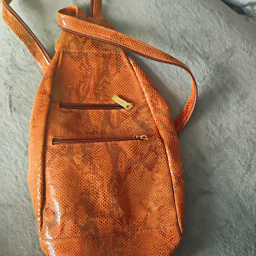 Brown snake print faux - brown,