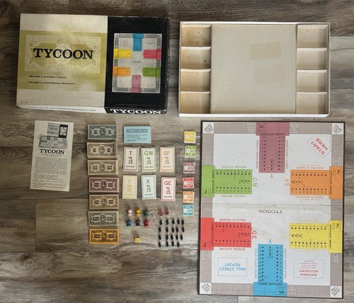 1962 tycoon board game - board,