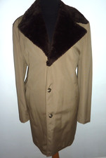 Vintage Chas Macintosh Overcoat Car Coat Trench Quilt Lined Men's 48 R Rain Mac