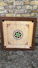 Carrom Board Game With Wooden Coins, Carrom Strike Family Fun Indian Board Game