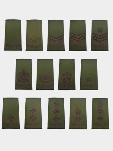 Mercian olive rank slide with - olive,