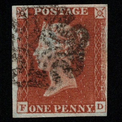 Sg8 red imperf - (bs27c),