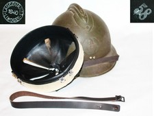 Leather black liner helmet