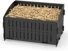 Small Pellet Basket, Portable Pellet Burner Basket for Fireplaces and Wood Stov