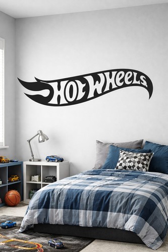 Hot wheels logo wall decal - logo,