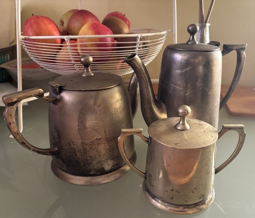 Silver tea and - coffee, set