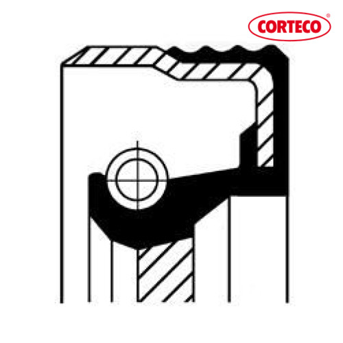 Shaft seal crankshaft corteco - shaft, seal,