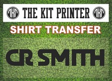 CELTIC CR SMITH FOOTBALL SHIRT SPONSOR TRANSFER IRON ON VINYL FLOCK