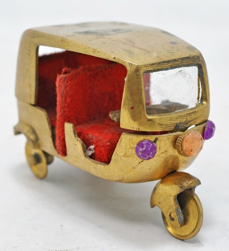 Vintage brass rickshaw tuk - rickshaw,