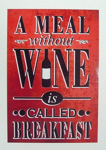 Meal without wine - is, called
