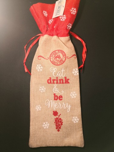 Christmas bottle gift bag