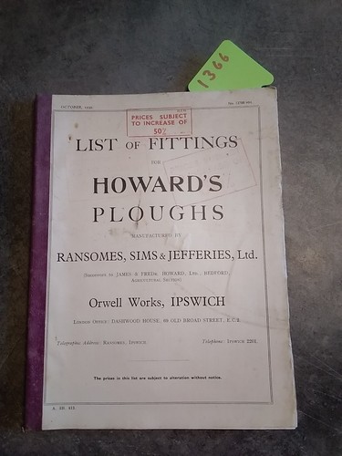 Ransomes sims jefferies howard - jefferies,