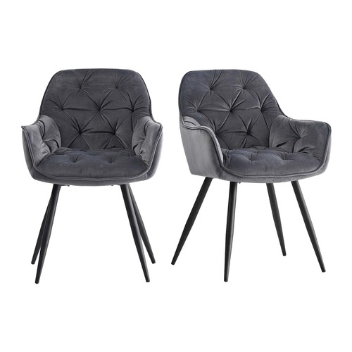 Dining chairs velvet - 1/2x,