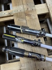 3 X Master Replica Star Wars Lightsabers Windu Luke Anakin Obi Wan READ DESC!
