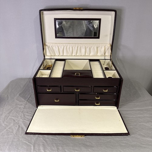 Brown leather multi level - brown,