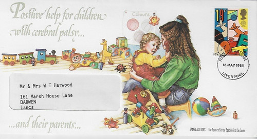 First day cover spastics - a, "spastics