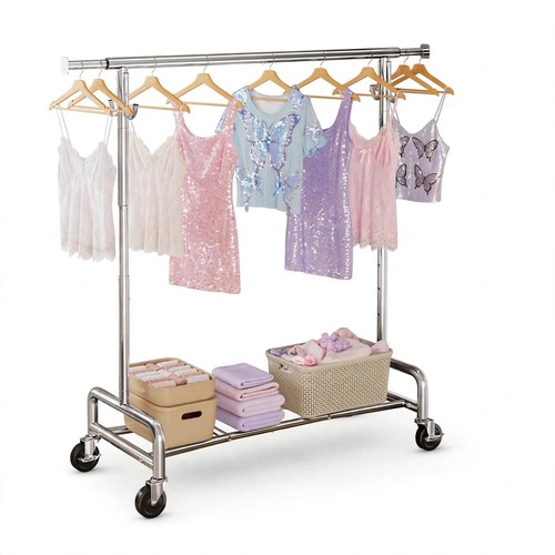 Clothes rack wheels heavy - clothes,