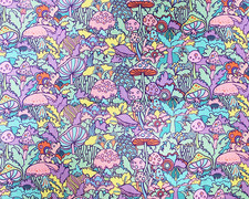 Retro mushrooms fabric - mushrooms,